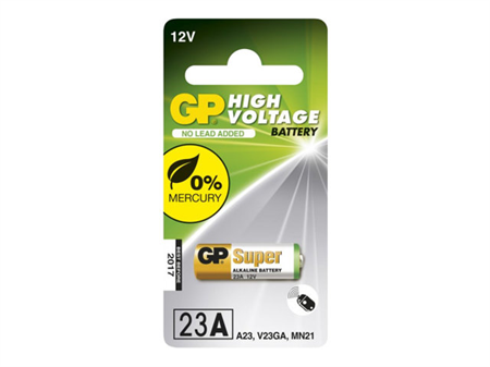 GP High Voltage 23A batteri 12V, V23GA, MN21